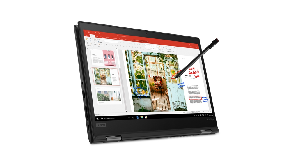 Lenovo ThinkPad X390 Yoga in tablet mode